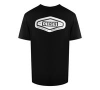 Diesel Unisex Adult Modern Basic Logo T-Shirt - Black - XL - Black - 100% Cotton