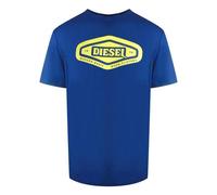 Diesel Unisex Adult Modern Basic Logo T-Shirt - Blue - Blue - S - 100% Cotton