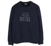 Diesel Unisex Adult Monotone Logo Sweatshirt - Navy Blue - S - Navy Blue - 100% Cotton
