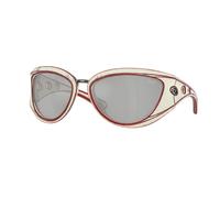 DIESEL Unisex DL3007U 20108V Sunglasses Injected White Silver Cat Eye Normal
