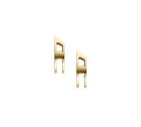 Diesel Unisex Gold-Tone Stainless Steel Hoop Earrings (Model: DX1671710)