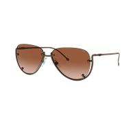 Diesel Unisex Sunglass DL1003 - Frame color: Shiny Antique Copper, Lens color: Gradient Brown