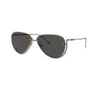Diesel Unisex Sunglass DL1003 - Frame color: Shiny Gunmetal, Lens color: Dark Grey