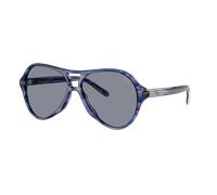 Diesel Unisex Sunglass DL2013U - Frame color: Striated Blue, Lens color: Grey