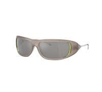 Diesel Unisex Sunglass DL3001 - Frame color: Shiny Opal Grey, Lens color: Mirror Grey