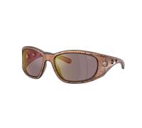 Diesel Unisex Sunglass DL3012U - Frame color: Bronze/Black, Lens color: Grey Mirror Rose Gold