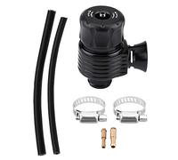 Diesel Universal 25mm/1inch Car Aluminum Alloy Blow Off Valve Kit With Adapter, Clamp & Hose (Horn-Shape) for Speed 3, C300, A4 B8