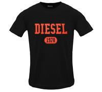 Diesel Varsity Logo Caviar T-Shirt - XXL