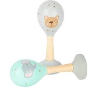 Small Foot 11886 Music Rattles, in soft pastel colours and a child-friendly design, for babies and infants