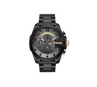 Diesel Watch for Men Mega Chief, Quartz Chronograph Movement, 59 mm Black Stainless Steel Case with a Stainless Steel Strap, DZ4479