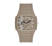 Diesel Watch for Men Cliffhanger 2.0, Quartz Three Hand Movement, 45 mm Nude Mixed Case with a Silicone Strap, DZ2167