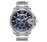 Diesel Watch for Men Diesel Chief Series, Quartz Chronograph Movement, 51 mm Silver Stainless Steel Case with a Stainless Steel Strap, DZ4417