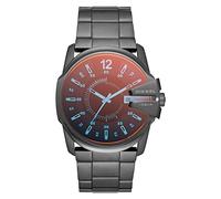 Diesel Watch for Men Master Chief, Chronograph Movement, 43 mm Gunmetal Stainless Steel Case with a Stainless Steel Strap, DZ1965