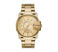 Diesel Watch for Men Master Chief, Three Hand Date Movement, 45 mm Gold Stainless Steel Case with a Stainless Steel Strap, DZ1952