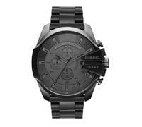 Diesel Watch for Men Mega Chief, Quartz Chronograph Movement, 59 mm Gunmetal Stainless Steel Case with a Stainless Steel Strap, DZ4282
