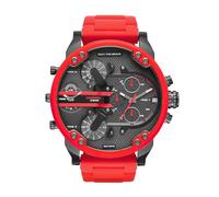 Diesel Watch for Men Mr. Daddy 2.0, Chronograph Movement, 57 mm Gunmetal Stainless Steel Case with a Stainless Steel Strap, DZ7370