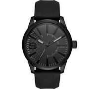 Diesel Watch for Men Rasp, Quartz Movement, 46 mm Black Stainless Steel Case with a Silicone Strap, DZ1807