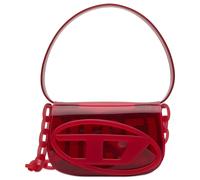 Diesel Women's 1DR Logo Perspex Handbag Red