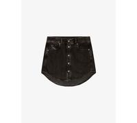 Diesel Womens Diesel De-Ard Button-Front Denim Mini Skirt 02 26