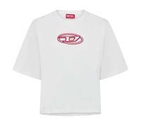 Diesel Womens/Ladies Oval Logo Oversized Crop T-Shirt
