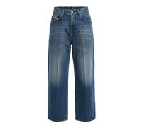 Diesel - Womens Loose Fit Wide Leg Jeans Ankle Length - WIDEE-R R07K9