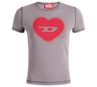 Diesel Women's T-Uncuties Ringer T-Shirt Grey
