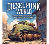Dieselpunk World: A Coloring Book of Vehicles, Soldiers, and Futuristic Battlegrounds: 20 Intricate Designs Featuring the Dark, Gritty World of Dieselpunk Machines and Warriors for Creative Coloring