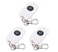DieseRC 3pcs Remote Control 433Mhz Wireless Remote Control Transmitter Keychain 1527 Learning Code 1 Button, for Use with DieseRC Receiver