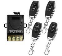 DieseRC 433Mhz Wireless Remote Control Radio Control Switch AC 240V/220V 30A Relay Receiver with 4 Transmitters for Light Water Pump Household Appliances Farm Irrigation and Electrical Equipment