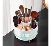 Diesisa Makeup Brush Holder: 360° Rotating Makeup Organiser