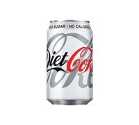 Diet Coca-Cola Soft Drink 330ml Can (24 Pack) 100224