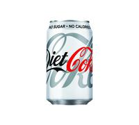 Diet Coca-Cola Soft Drink 330ml Can (Pack of 24) 0402004
