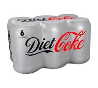 Diet Coke Can, 330ml (Pack of 6)