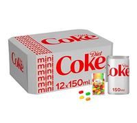 Diet Coke Cans Pack of 12 (150ml) Taste and Fizz with Zero Calories - Sold by VR Angel