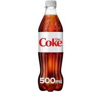 Diet Coke Carbonated Soft Drink, PET Bottle, 500ml