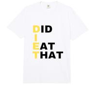 Diet - Did I Eat that - Dieting Present - Funny Diet Slogan Comfort Colors Adult Heavyweight T-Shirt