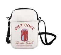 Diet Drinks Crossbody Bag Fizzy Drink Lover Gift Soda Addict Shoulder Bag Coke Lover Messenger Bag Vodka Drinker Gift (COKE Club CB UK)
