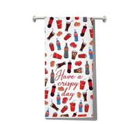 Diet Drinks Kitchen Towel Soda Lover Gift Soft Drink Dish Towel Fizzy Drink Hand Towel (Have a uk1)