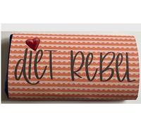 Diet Rebel, rude, Novelty, funny, themed Chocolate Bar gift.For Christmas, Birthdays, Easter and Valentines. Friends, family and work colleague. (One Size, Caramel)