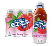 Diet Snapple Raspberry Tea, 16 fl oz recycled plastic bottle, 473ml - Pack of 24