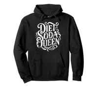 Diet Soda Queen Funny Distressed Pullover Hoodie