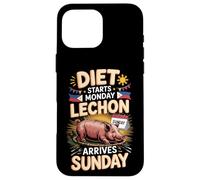 Diet Starts Monday Lechon Arrives Sunday Pinoy Food Case for iPhone 16 Pro Max