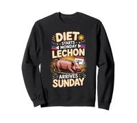 Diet Starts Monday Lechon Arrives Sunday Pinoy Food Sweatshirt