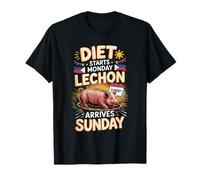 Diet Starts Monday Lechon Arrives Sunday Pinoy Food T-Shirt