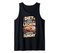 Diet Starts Monday Lechon Arrives Sunday Pinoy Food Tank Top
