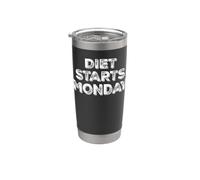 Diet Starts Monday Physical Transformation Cute Stainless Steel Insulated Tumbler
