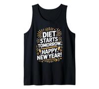 Diet Starts Tomorrow - Funny New Year Party & New Years Eve Tank Top