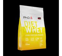 Diet Whey Protein Powder Banana 2KG PhD Nutrition Yellow 1kg
