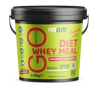 Diet Whey Ultralean Meal Replacement Shake Powder, 4.4kg, High Protein Shake Powdered Drink Mix, Low Calorie Diet & Weight Control Powder by PROELITE (4.4kg, Chocolate)