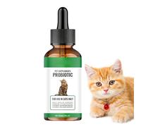Dietary Supplement for Cats, 60 ml Digestive Drops for Food, Supports Intestinal Function for Pets, for Food, Water, Treats, Milk, Indoor Kittens and
